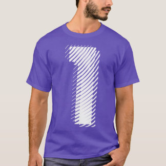 Camiseta borrosa 1 en blanco