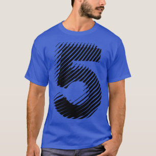 Camiseta borroso 5 en negro