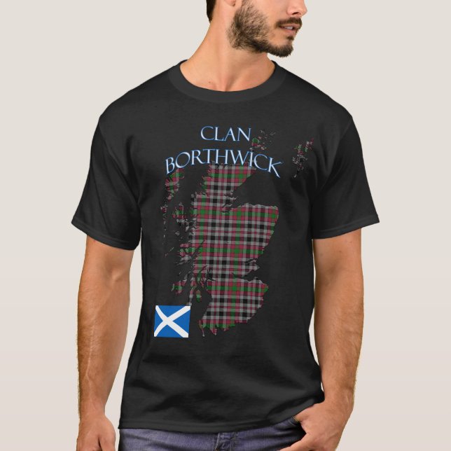 Camiseta Borthwick Scottish Clan Tartan Scotland (Anverso)