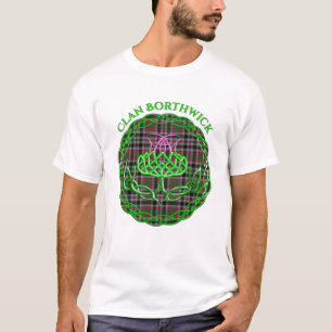 Camiseta Borthwick Scottish Tartan Celtic Thistle
