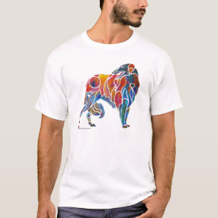 Camiseta Borzoi caprichoso