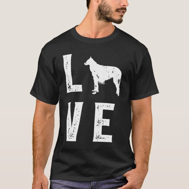 Camiseta Borzoi Love  1 (Anverso)