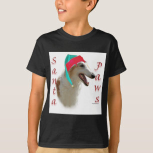 Camiseta Borzoi Santa Paws