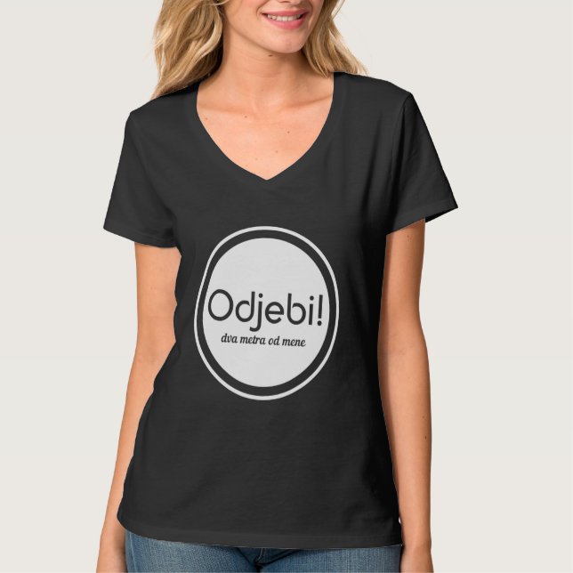 Camiseta Bosna balcánica Hrvatska Srbija dice (Anverso)