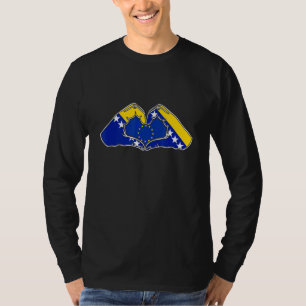 Camiseta Bosnia Ama A Europa Y Los Bosnios Aman Al Euro