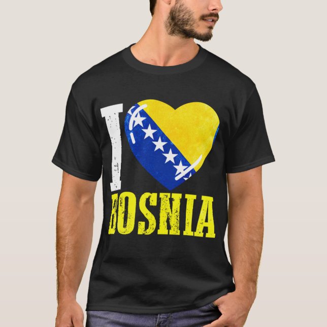 Camiseta Bosnia amo Bosnia (Anverso)