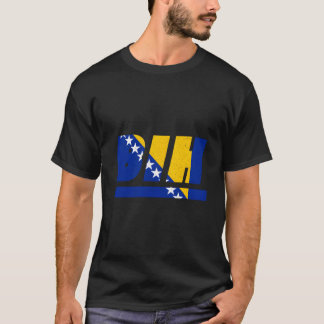 Camiseta Bosnia And Herzegovina Bih Bosnia With Flag