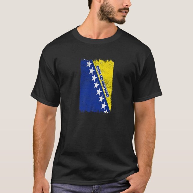Camiseta Bosnia and Herzegovina flag national flag (Anverso)