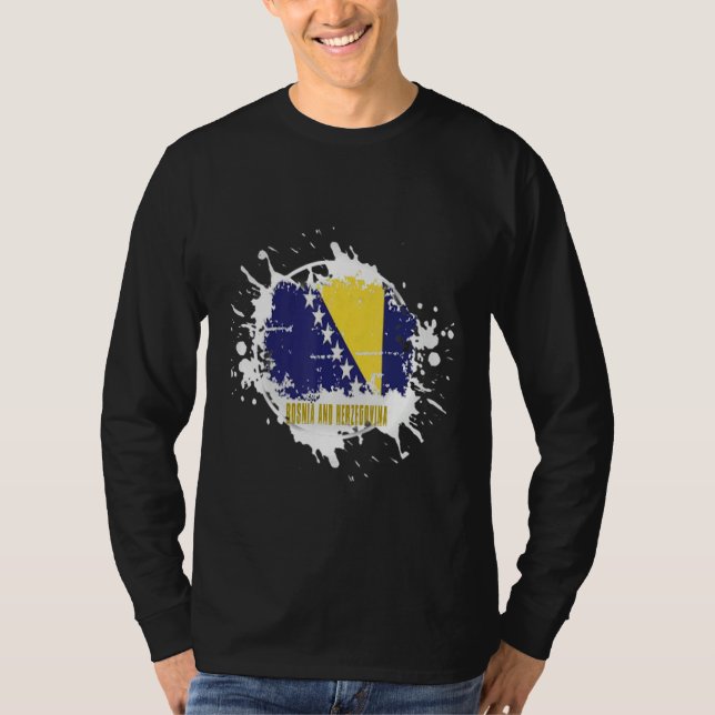 Camiseta Bosnia And Herzegovina Splash (Anverso)