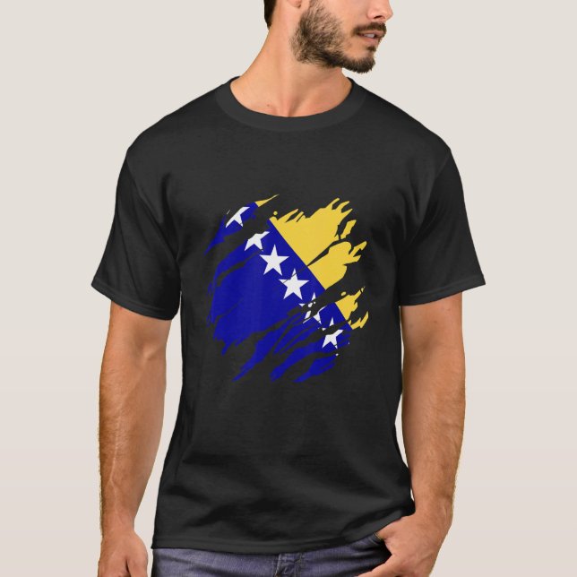 Camiseta Bosnia Bosnian flag (Anverso)