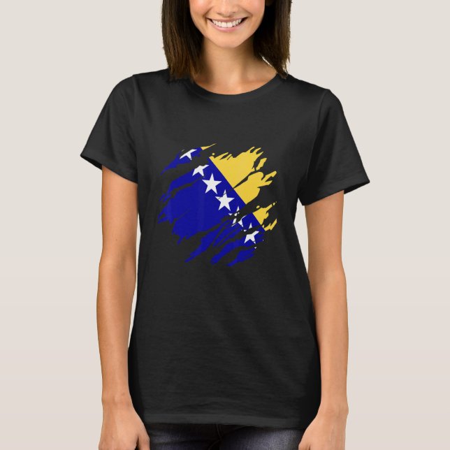 Camiseta Bosnia Bosnian flag (Anverso)