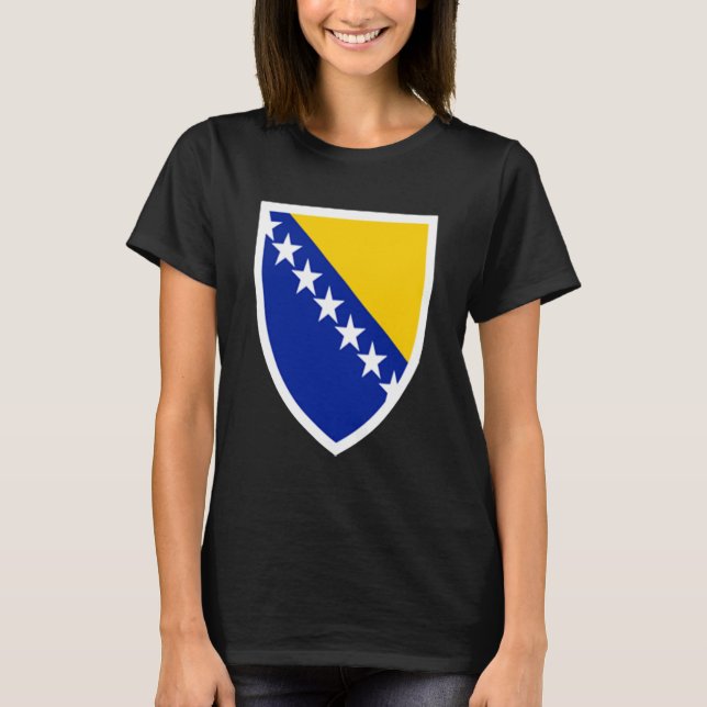 Camiseta Bosnia Emblem Flag Proud Bosnian (Anverso)