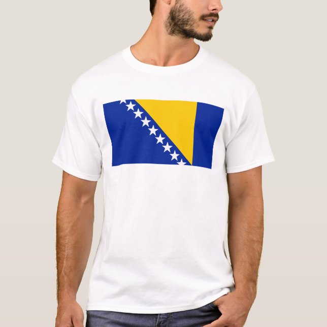 Camiseta Bosnia Flag T-Shirt, Patriotic T-Shirts (Anverso)