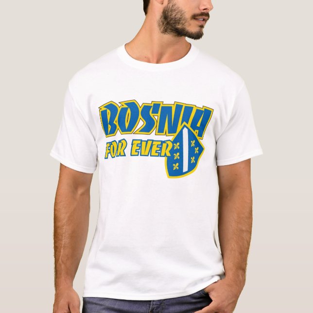 Camiseta Bosnia para nunca (Anverso)