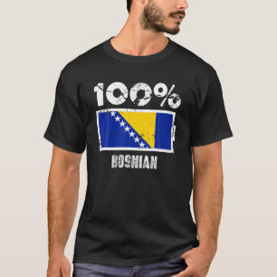 Camiseta Bosnia y Herzegovina Bandera Support 100 Ba bosnio
