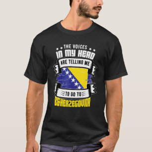 Camiseta Bosnia y Herzegovina en mi cabeza