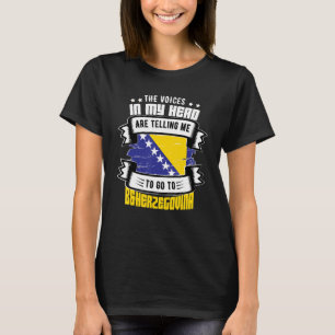 Camiseta Bosnia Y Herzegovina En Mi Cabeza