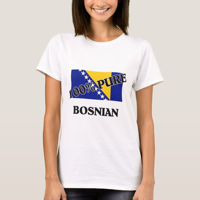 Camiseta BOSNÍACO del 100 por ciento (Anverso)