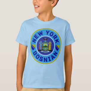 Camiseta Bosnio-americano de Nueva York