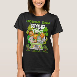 Camiseta Bosnus Dad Of The Wild Two Zoo Birthday Safari Jun
