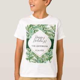 Camiseta Bosque acuático verde artístico