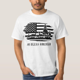 Camiseta *~* Bosque AP27 con bandera estadounidense moderna