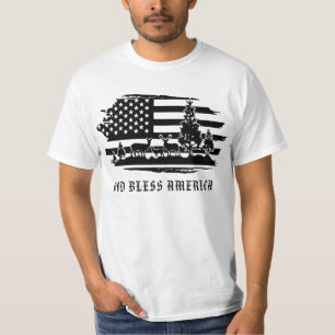 Camiseta *~* Bosque AP27 con bandera estadounidense moderna