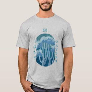 Camiseta Bosque Azul Soñador – Ilustración de Naturaleza Es