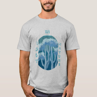 Camiseta Bosque Azul Soñador – Ilustración de Naturaleza Es