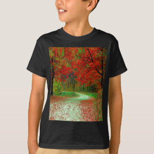 CAMISETA BOSQUE CAMINERO ÁRBOLES BOTÁNICA NATURALEZA PAISAJ
