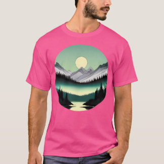 Camiseta Bosque Celestial De Sueño Una Noche Abstracta En L