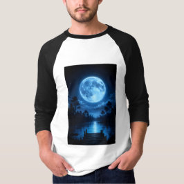 Camiseta Bosque Celestial Iluminado por la Luna Estética
