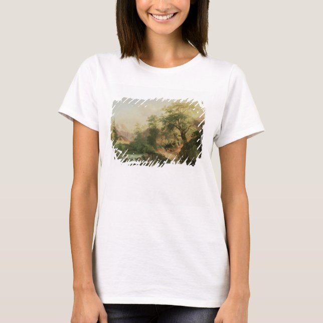 Camiseta Bosque cerca de Viena, 1852 (aceite sobre lienzo) (Anverso)