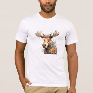 Camiseta Bosque colorido de Moose Playous Adorable Fun Anim