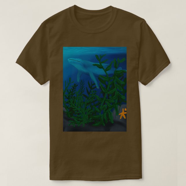 Camiseta bosque de algas (Diseño del anverso)