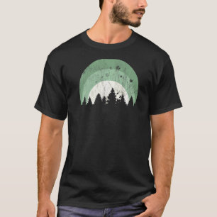 Camiseta Bosque De Árbol Evergreen Silhouette Pestosa