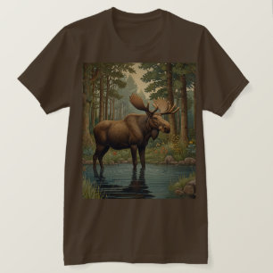 Camiseta Bosque de bosque rústico de ganso boho