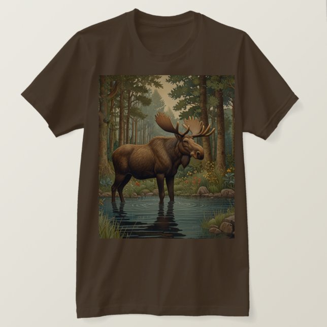 Camiseta Bosque de bosque rústico de ganso boho (Anverso del diseño)