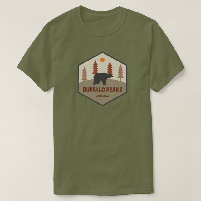Camiseta Bosque de Buffalo Peaks (Diseño del anverso)