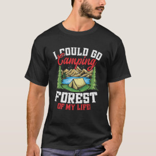 Camiseta Bosque De Camping De Mi Vida Hombres Caminando Muj