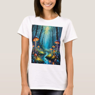 Camiseta Bosque de champiñones Encantado Fantasía Fantasía