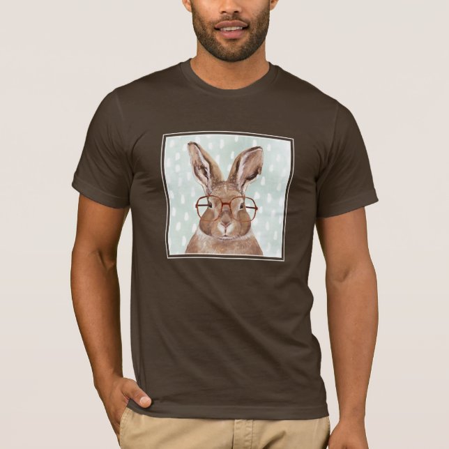 Camiseta Bosque de cuatro ojos | Conejo conejo conejo (Anverso)