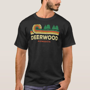 Camiseta Bosque de Deerwood Evergreen Sunset Minnesota Wood