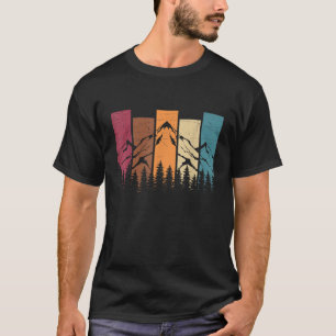 Camiseta Bosque de fauna y flora Naturaleza Árboles Retro a