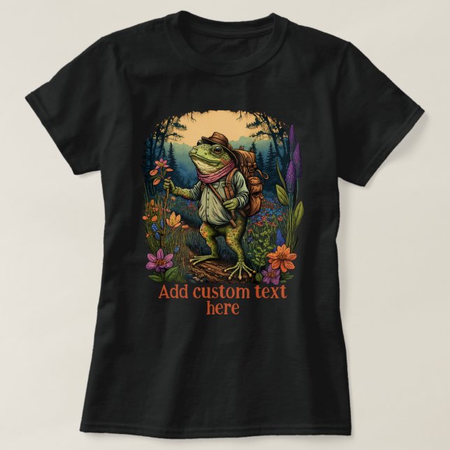 Camiseta Bosque de flores silvestres de cute Traveler, Toad (Diseño del anverso)
