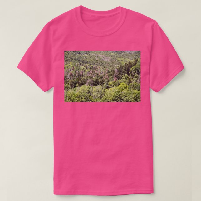 Camiseta Bosque de hayas de los vómitos quemado por congela (Diseño del anverso)