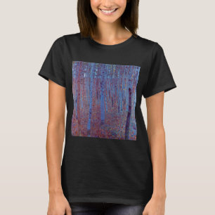 Camiseta Bosque de hayas por Gustav Klimt, Arte Nouveau vin