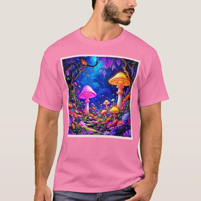 Camiseta Bosque de hongos encantados (Anverso)