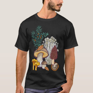 Camiseta Bosque de hongos oscuros