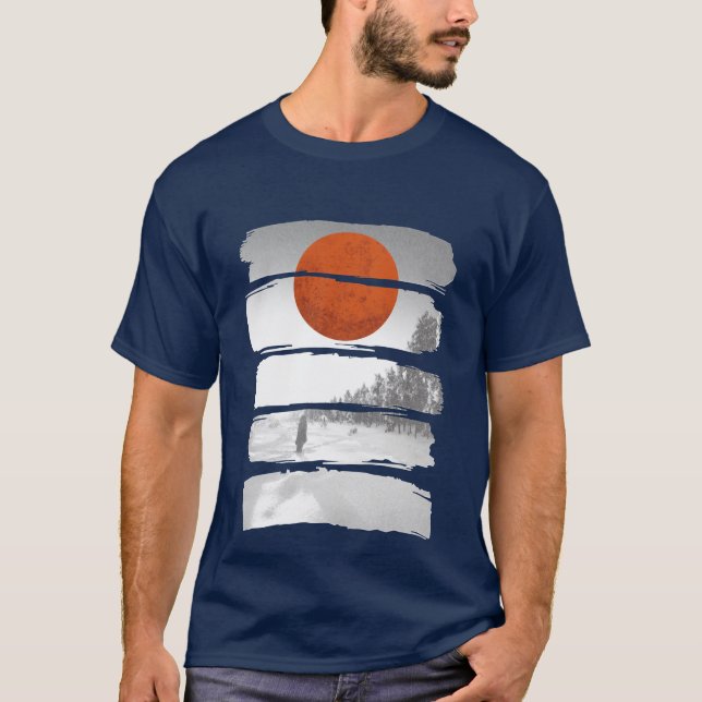 Camiseta Bosque de invierno (Anverso)